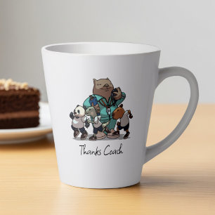 Tasse Latte Cadeau de remerciement pour l'entraîneur d'animaux