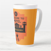 Tasse Latte Cadeau de visite de prison (Angle droit)