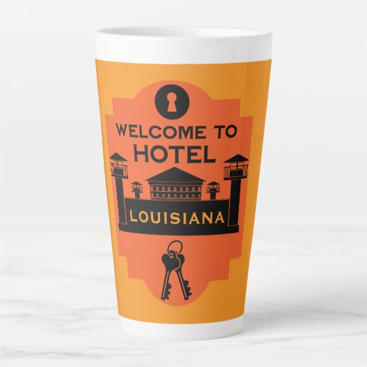 Tasse Latte Cadeau de visite de prison (Devant)