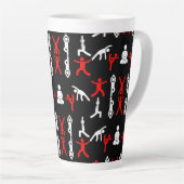 Tasse Latte Cadeau de yoga unique (Angle droit)