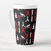 Tasse Latte Cadeau de yoga unique (Angle gauche)