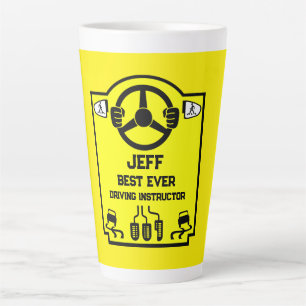 Tasse Latte Cadeau drôle pour moniteur d'auto-école