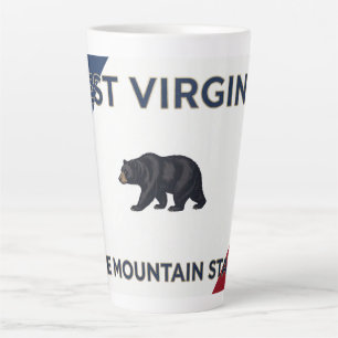 Tasse Latte Cadeau du patrimoine de la montagne de l'ours noir