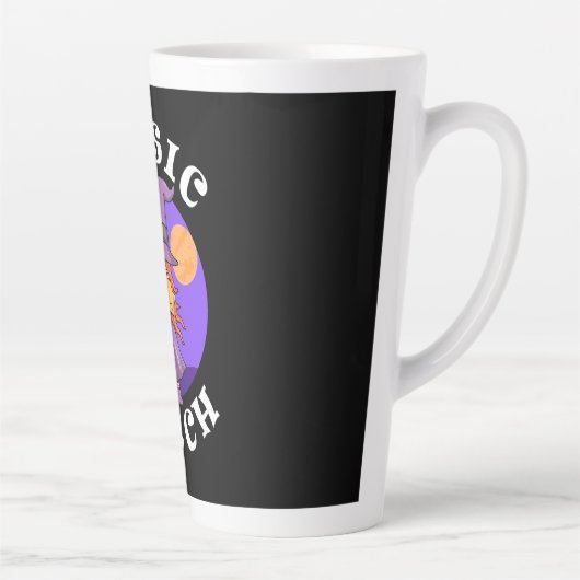 Tasse Latte Cadeau Halloween | Sorcière de base (Droite)