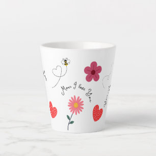 Tasse Latte Cadeau pour maman, Meilleure maman qui soit, Je t'
