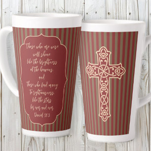 Tasse Latte Cadeau pour pasteur Ceux qui mènent beaucoup Croix