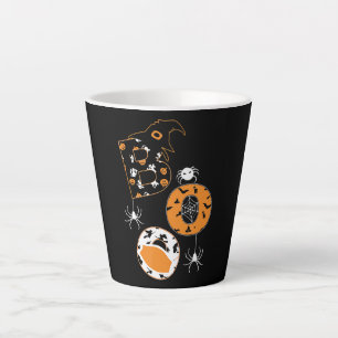 Tasse Latte Cadeau Spider Citrouille Casquette Boo Mask Spide