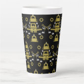 Tasse Latte Cadeaux British Narrowboat (Devant)