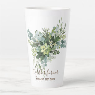 Tasse Latte Cadeaux de fête de mariée sur mesure cadeau de ver