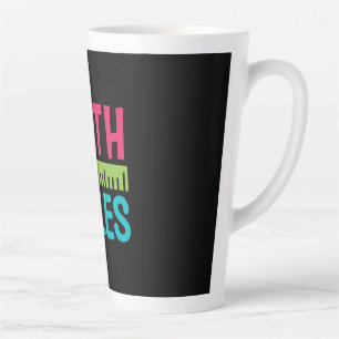 Tasse Latte Cadeaux Enseignant Règles de Maths