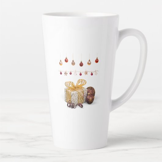 Tasse Latte Cadeaux et Boules (Droite)