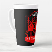 Tasse Latte Cadeaux Et Vêtements De Playhouse Treehouse (Angle gauche)