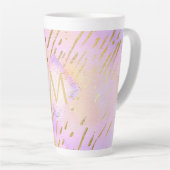 Tasse Latte Cadeaux Monogrammes pour les filles qui aiment l'o (Angle droit)