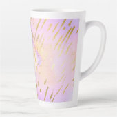 Tasse Latte Cadeaux Monogrammes pour les filles qui aiment l'o (Droite)