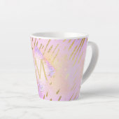 Tasse Latte Cadeaux Monogrammes pour les filles qui aiment l'o (Angle droit)