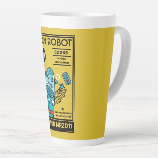 Tasse Latte Cadeaux Robot Pour Hommes Et Femmes Anniversaires  (Angle droit)