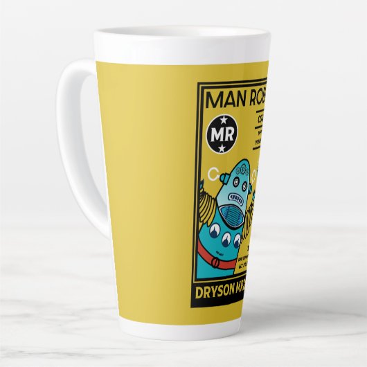 Tasse Latte Cadeaux Robot Pour Hommes Et Femmes Anniversaires  (Angle gauche)