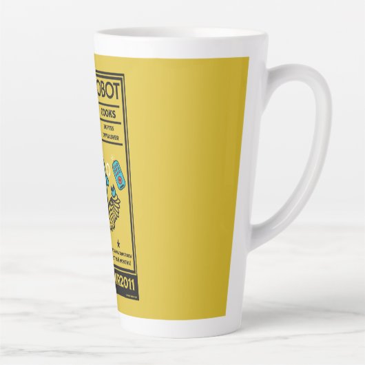 Tasse Latte Cadeaux Robot Pour Hommes Et Femmes Anniversaires  (Droite)