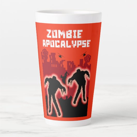 Tasse Latte Cadeaux Zombie Apocalypse (Devant)