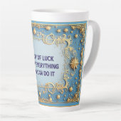 Tasse Latte Cadre doré orné (Angle droit)