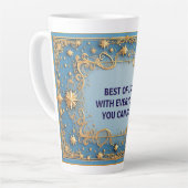 Tasse Latte Cadre doré orné (Angle gauche)