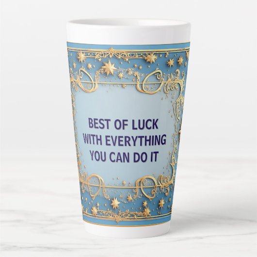 Tasse Latte Cadre doré orné (Devant)