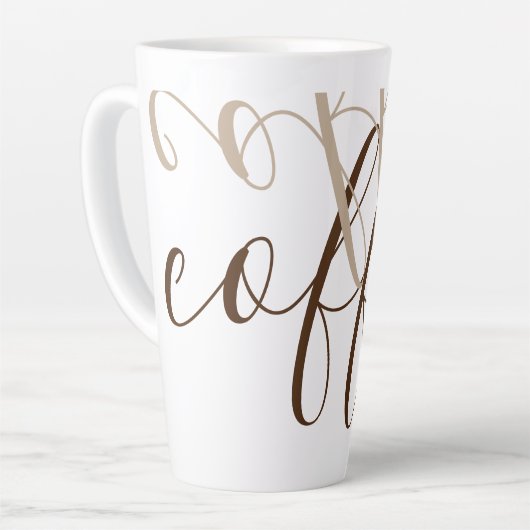 Tasse Latte café (Angle gauche)