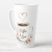Tasse Latte café & amour (Angle gauche)