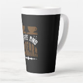 Tasse Latte Café Art Café Et Mascara (Angle droit)