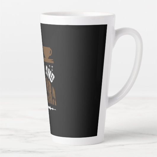Tasse Latte Café Art Café Et Mascara (Droite)