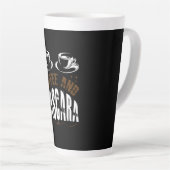 Tasse Latte Café Art Café Et Mascara (Angle droit)