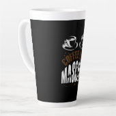 Tasse Latte Café Art Café Et Mascara (Angle gauche)