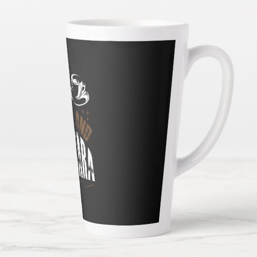 Tasse Latte Café Art Café Et Mascara (Droite)