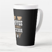 Tasse Latte Café Art Café Et Mascara (Angle droit)