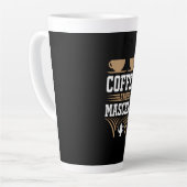Tasse Latte Café Art Café Et Mascara (Angle gauche)