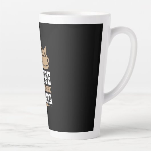 Tasse Latte Café Art Café Et Mascara (Droite)