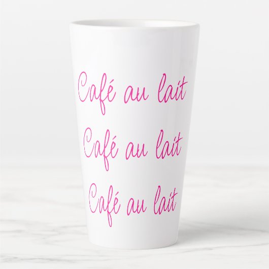 Tasse Latte Café au lait | Style simple (Devant)