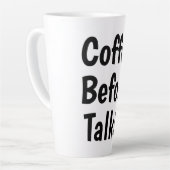 Tasse Latte café avant parlote (Angle gauche)