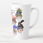 Tasse Latte Café avec Amis grand 17 oz. (Droite)