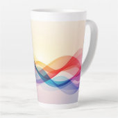 Tasse Latte Café Brown moderne simple (Angle droit)