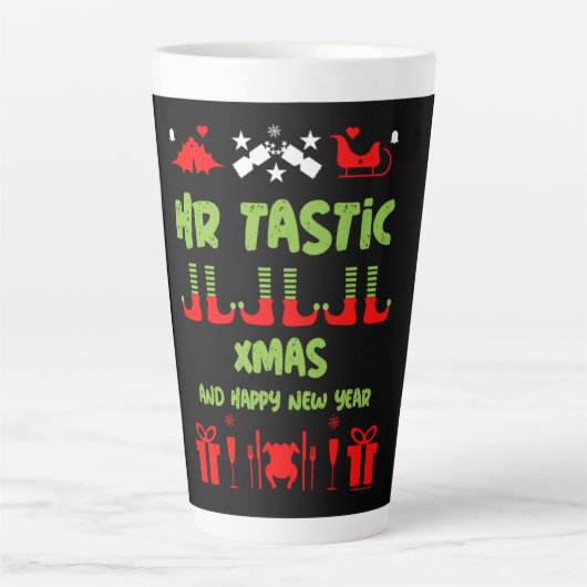 Tasse Latte Café cadeau de Noël HR (Devant)