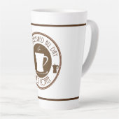 Tasse Latte Café chaud rafraîchi (Angle droit)