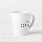 Tasse Latte Café Chic Chic Chocolat Maison Chocolat (Angle droit)
