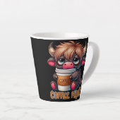 Tasse Latte Café d'abord (Angle droit)