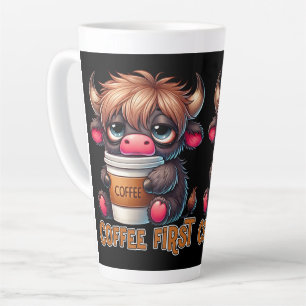 Tasse Latte Café d'abord 