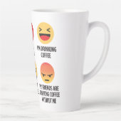 Tasse Latte Café Emojis (Droite)
