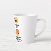 Tasse Latte Café Emojis (Droite)