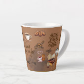 Tasse Latte café enseigner répéter (Angle droit)