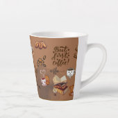 Tasse Latte café enseigner répéter (Droite)