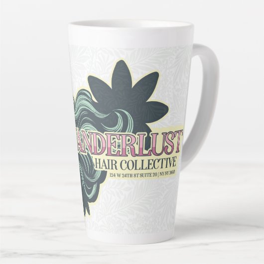 Tasse Latte café errant (Angle droit)